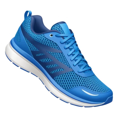 blue running shoes sticker