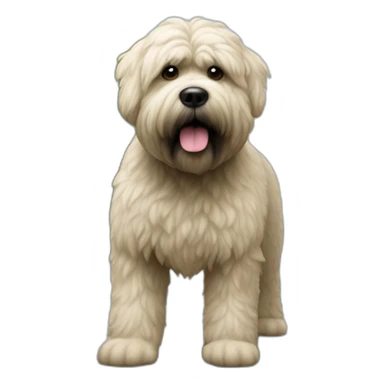 Bouvier bernoit sur un trottoir sticker