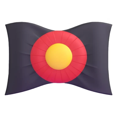 Japanese Empire flag (Rising Sun with rays) 3D emoji style sticker
