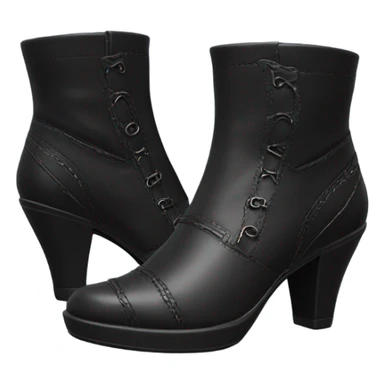 Black boots sticker