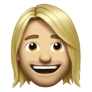 kurt cobain laughing in tears sticker