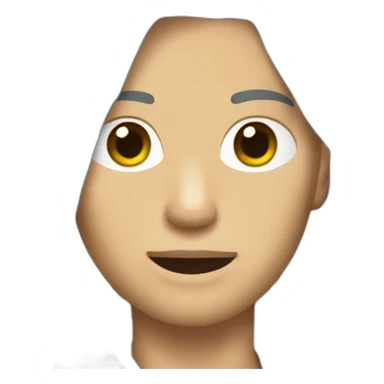 man with long grey hair pony tail as tomb raider sticker