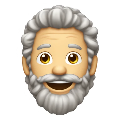 Homme blanc cheveux brun long et bouclé qui pleure de rire sticker