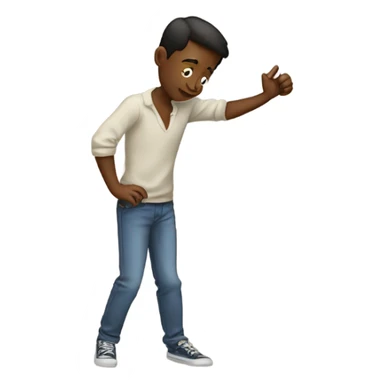 Boy doing the dab  sticker