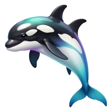 white blacks colorful gradient shiny glossy Fakémon-Digimon-orca-reptile-charizard-feraligatr-lizard-creature-hybrid (full body) sticker