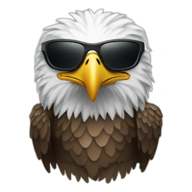 an eagle wearing Oakley Juliet  sticker