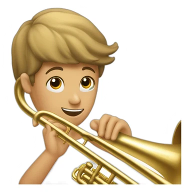 Diente de cierra tocando trombón sticker