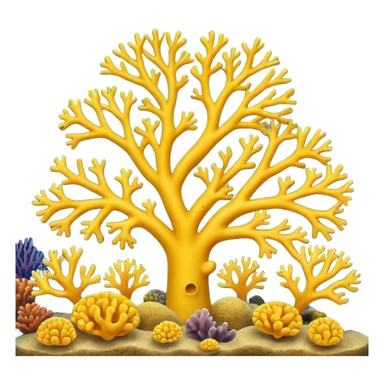 yellow Corals sticker