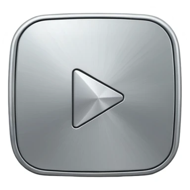 silver youtube play button sticker
