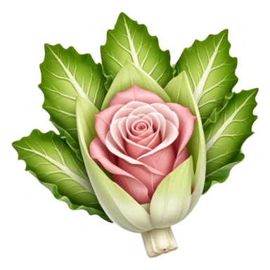 tranche de jambon enroulé autour d'une endive sticker