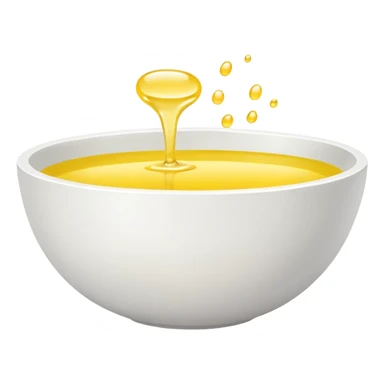 white bowl with simple flat yellow color inside, no liquid, no gloss, simple, clear sticker