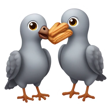 Pigeon with churro  sticker