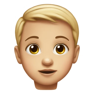 Baby face and big eyes  sticker