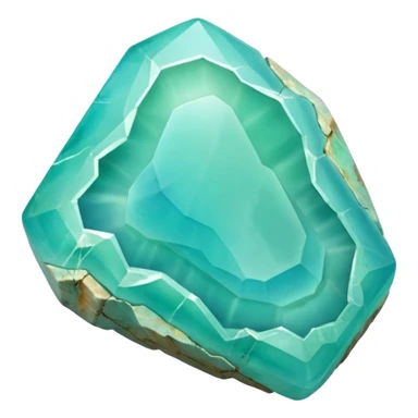 peruvian opal gemstone raw crystal mineral detailed sticker