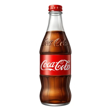 Coke glass bottle sticker