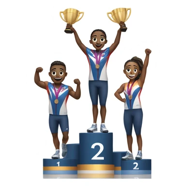 Winner’s podium  sticker