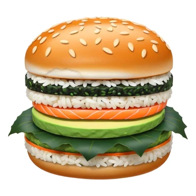 Sushi burger  sticker