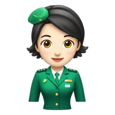 EVA Air cabin crew sticker