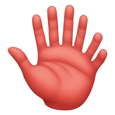  red swollen hand sticker