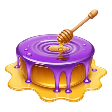 purple honey sticker