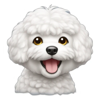 Happy bichón frisse sticker