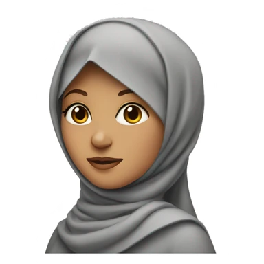 a woman with a butterfly and a hijab
 sticker
