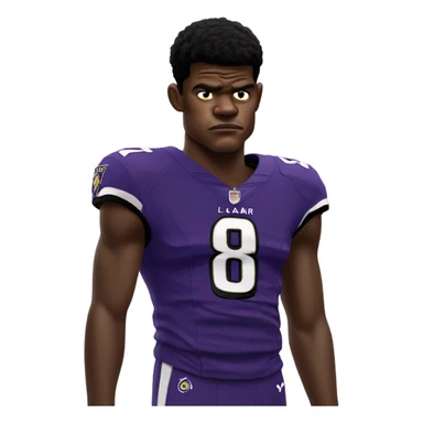 Lamar Jackson devastated  sticker