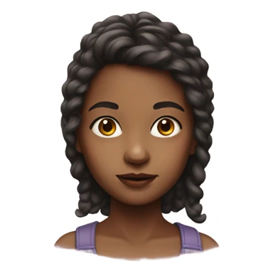 realistic portrait of girl sticker