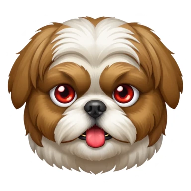 Shih Tzu dog drunk sticker