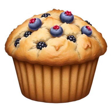 Lavender sprig muffin with berries sticker