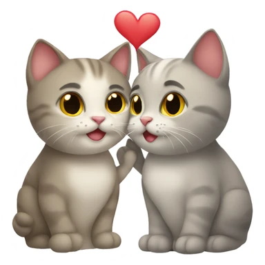 Cats in love sticker