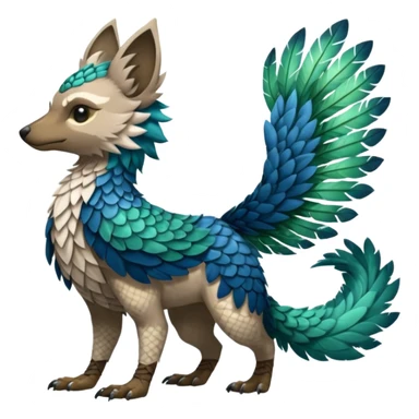 Trico-Vernid-Fionbri-hybrid-fusion (full body) by Falvie, griffsnuff, Kamirah, AngieWolfArtist, LiLaiRa, Dreameleon sticker