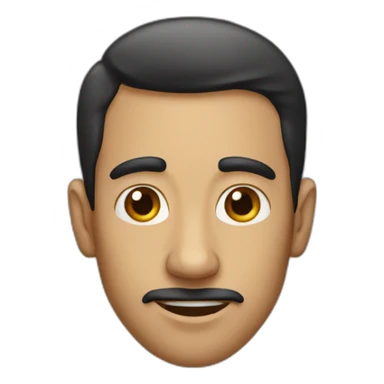 male with a big nose sticker