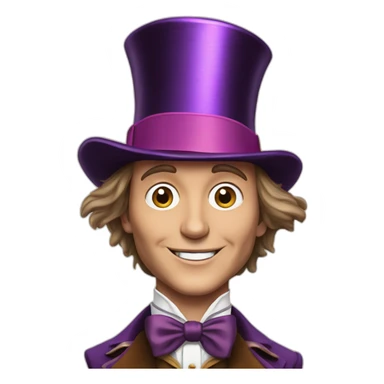 willy wonka johnny depp sticker