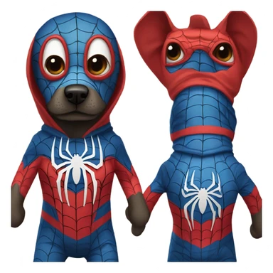 DOG in full SPIDER MAN sticker