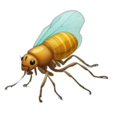 exploded flea sticker