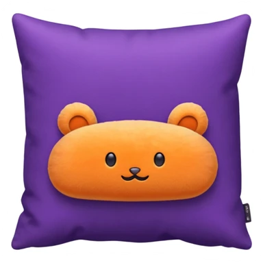 Purple pillow and orange pillow sticker