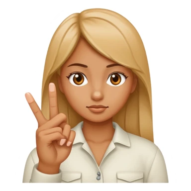 Girl showing middle finger  sticker