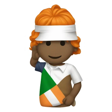 Salute with tiranga sticker