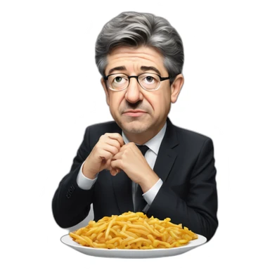 Hungry Jean-Luc Mélenchon sticker