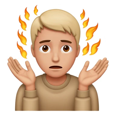 Persona teniendo un episodio de crisis  sticker