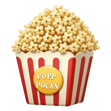 a single grain of  Popped Popcorn sticker