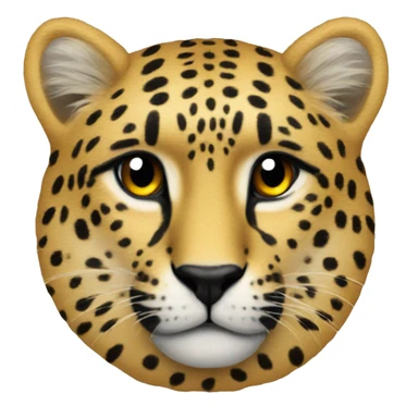 ghepard heart sticker