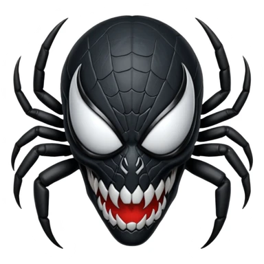 back of Venom's head sticker