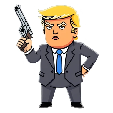 Donald trump shooting bin laden sticker