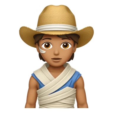 mummy with hat cowboy hat  sticker