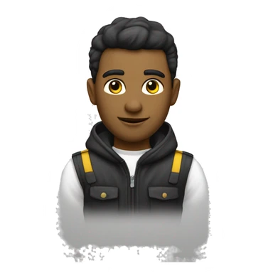 черно-белый кот с желтыми глазами sticker