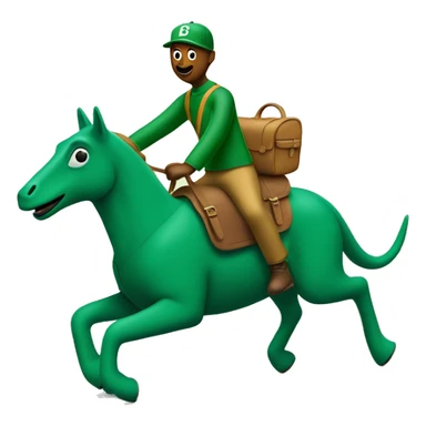 Gumby riding on the back of Pokey sticker