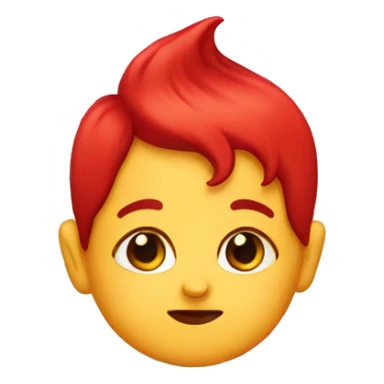 Baby with red saucy nuggets sticker