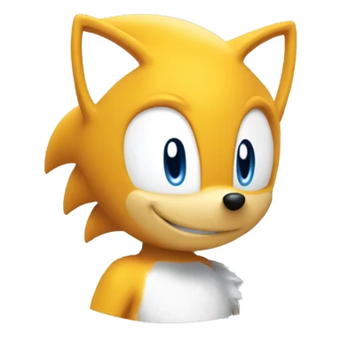 Tails sonic head sticker